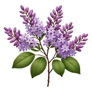 Mauve Lilacs sticker