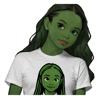 olivia rodrigo wearing sabrina carpenter shirt sticker