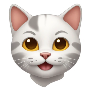 Cat licks itself sticker