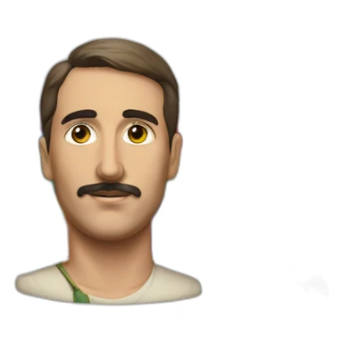 Hyperrealist Francisco franco with a lgtbi flag sticker