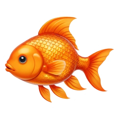 Goldfish with heart sticker