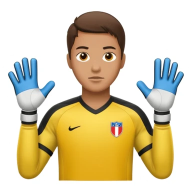 soccer goalkeeper standing ready for a penalty sticker