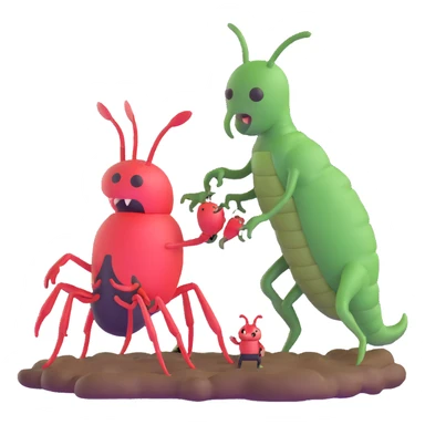 Sung Jin Woo confronting the ant king monster on Jeju Island sticker