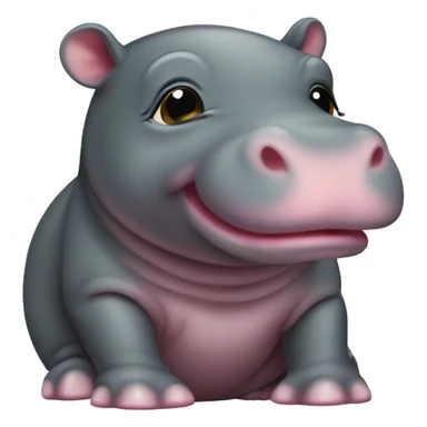 baby pygmy hippo sticker