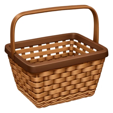 shopping basket facing camera sticker
