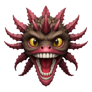 quiero q mi emoji se parez ca a un demogorgon de stranger things pero q no sea un dragon sticker