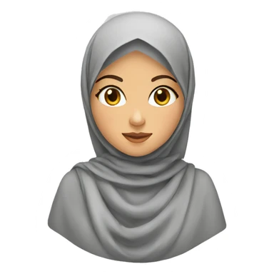 Algerian girl with hijab sticker