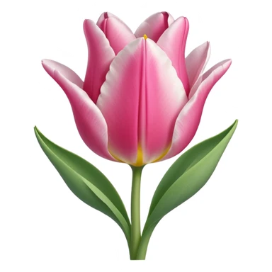 Oveja con un tulipán de color rosa sticker