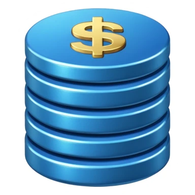 blue coins credit package sticker