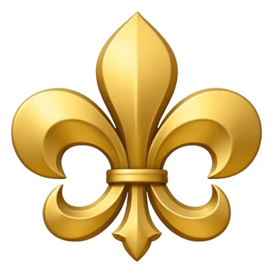 Flor de Lis ouro sticker