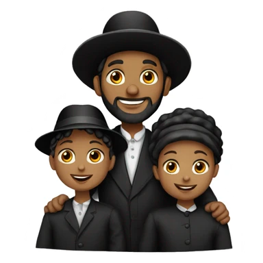 orthodox jewish family png sticker