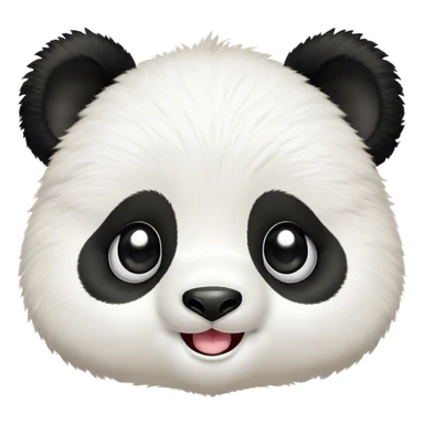 Cinematic Comical Baby Panda Portrait Emoji, Head tilted dramatically with an exaggeratedly amused expression, featuring a quirky, fluffy black and white Fur with wide, expressive eyes filled with playful disbelief, Simplified yet hilariously expressive features, highly detailed, glowing with a slightly sassy glow, high shine, dramatic yet playful, stylized with an air of cheeky mischief, bright and endearing, soft glowing outline, capturing the essence of a spirited and over-the-top baby panda, so meme-worthy it feels like it could roll its eyes into internet fame instantly! sticker