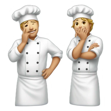 chef kissing pinched fingers in joy sticker