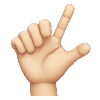 A hand with thumb and pointer finger touching and other three figures outwards sticker