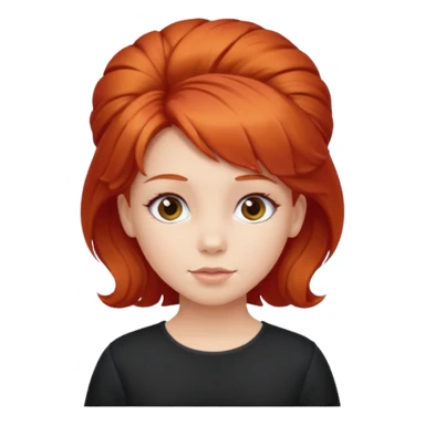 red girl kid with Bouffant sticker