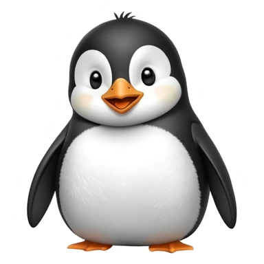 laughing penguin sticker