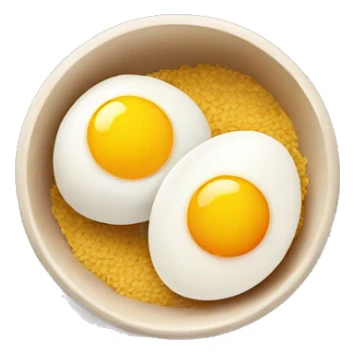 flour, eggs, bowl, cherry sticker