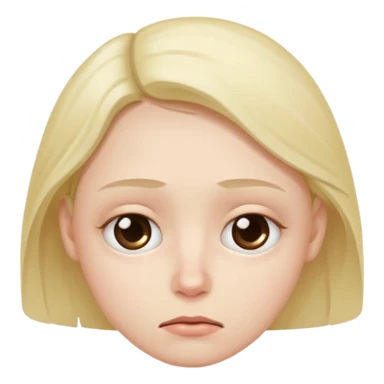 Tired bored face sticker