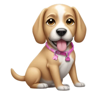 Dog wearing bikini sticker