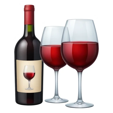 A bottle of wine sticker