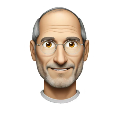 Steve jobs is happy sticker