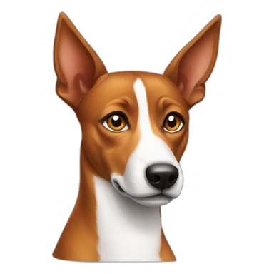 suspicious basenji sticker