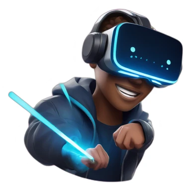 BEAT SABER PLAYER WITH META QUEST 3 sticker