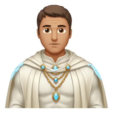 muscly ancient greek man wearing cloak sticker