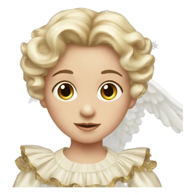 Victorian Christmas Angel sticker