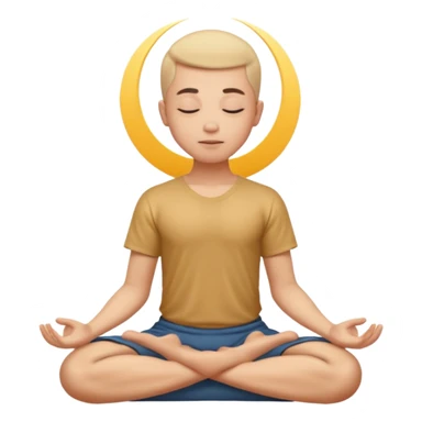 meditating sticker