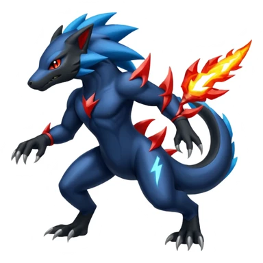  Shiny Zoroark-Salandit-Zekrom-fusion sticker