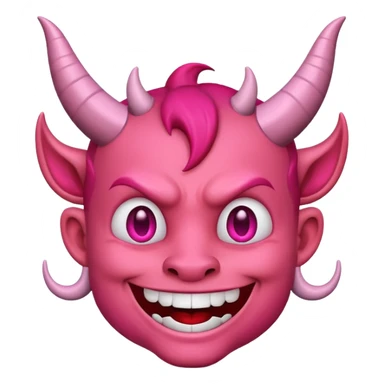 Devil emoji but pink 😈 sticker