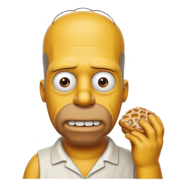 Homer Simpson hungry sticker