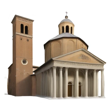 battistero e duomo di parma sticker