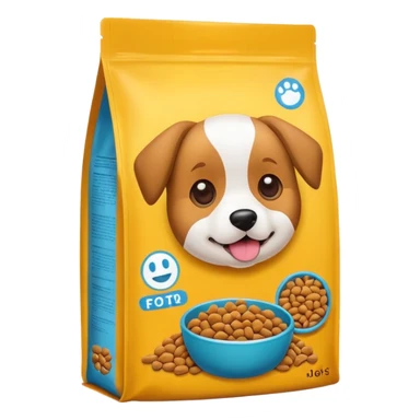 dog food packaging emoji sticker