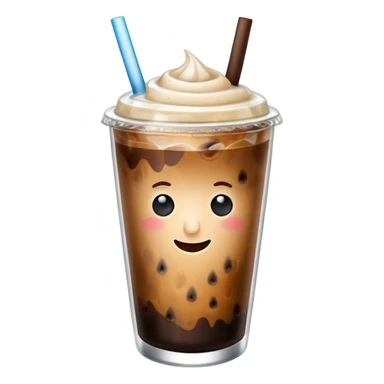 Cafe con hielo en una taza que diga ami sticker