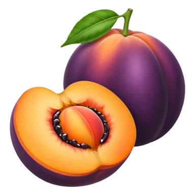 Take a peach and stick an aubergine half way up into the crack of the peach sticker