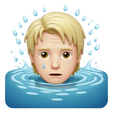 Man drowning sticker