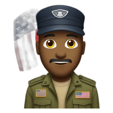 patriotic military rapper sticker