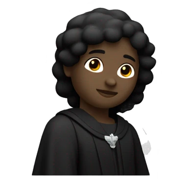 Ascension angel total black minimal style sticker