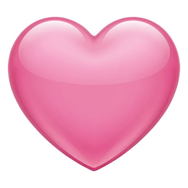 glossy, see-through pink heart frutiger aero style sticker