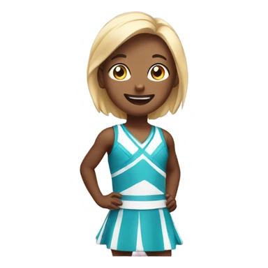 Child in a cheer pyramid sticker