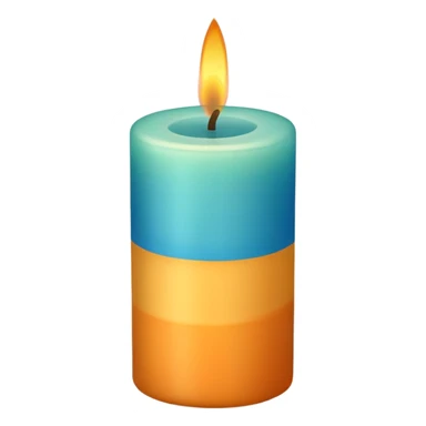 Decorative Wax Candle colored  sticker