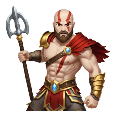 Gof of war and zeus sticker