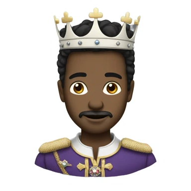 Royal leader of 21st century with white skin amd dark hair sticker