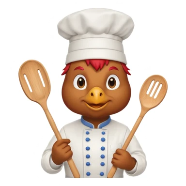 Rooster cook sticker