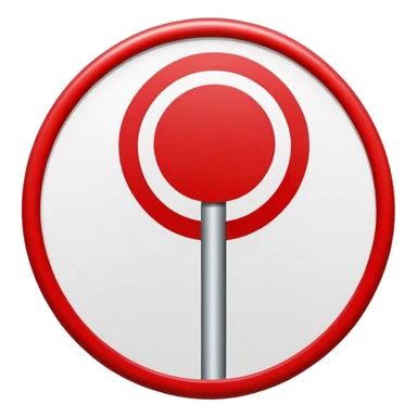 no entry sign with red circle and line sticker