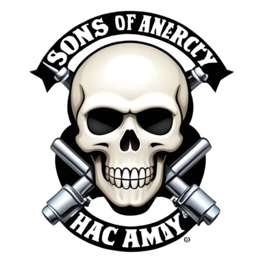 Skul kind of logo Sons Of Anarchy including Sons Of HVAC sticker