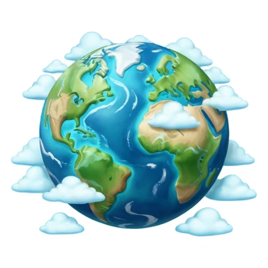 3d planet earth sticker
