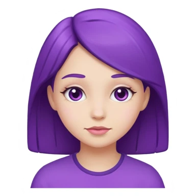 Purple girl sticker